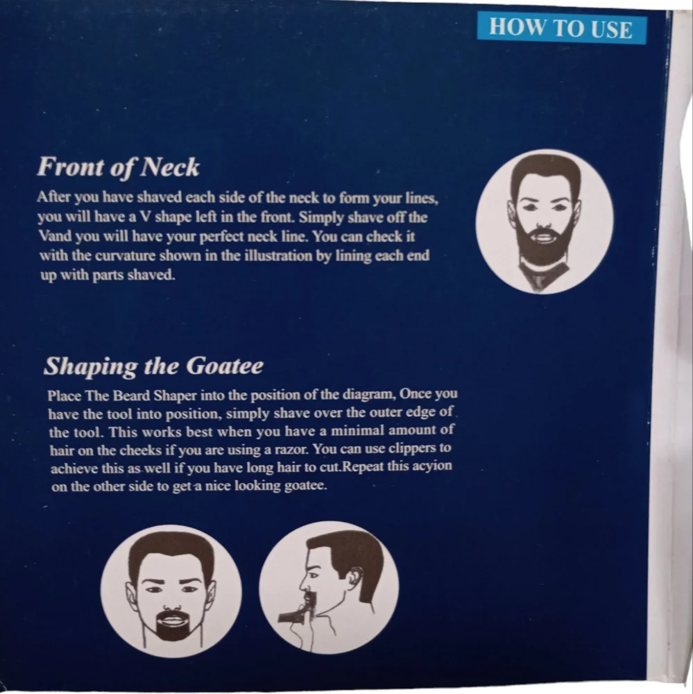 Men's Beard Shaper Tool and comb